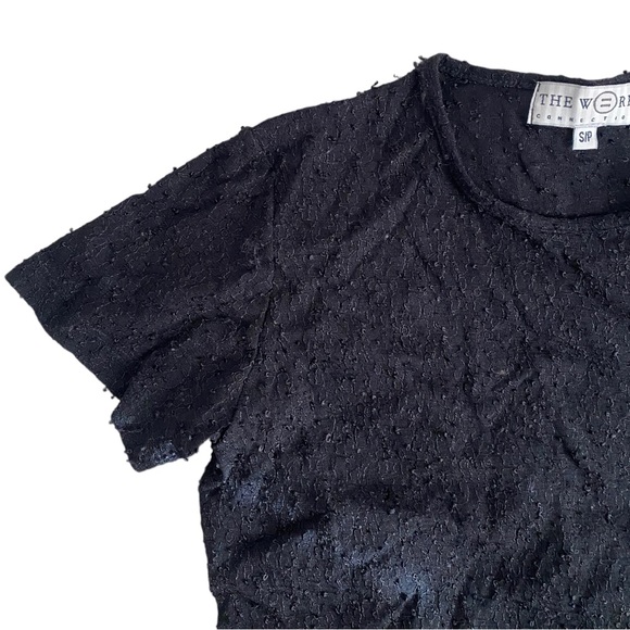 VINTAGE THE WORK COLLECTION Threaded Detailed T-shirt - Picture 2 of 5